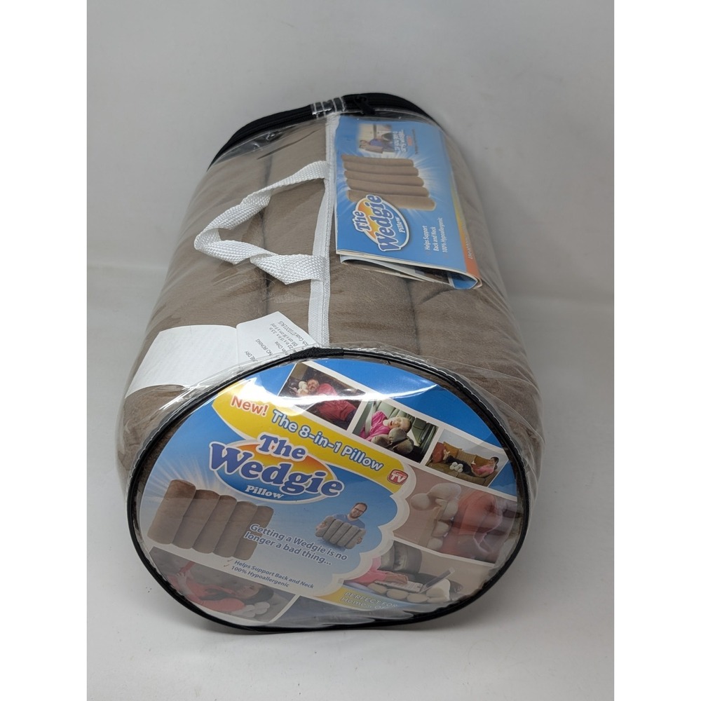 The Wedgie Pillow 8-in-1 Wedge Pillow for Home Office Car Brown As Seen on TV